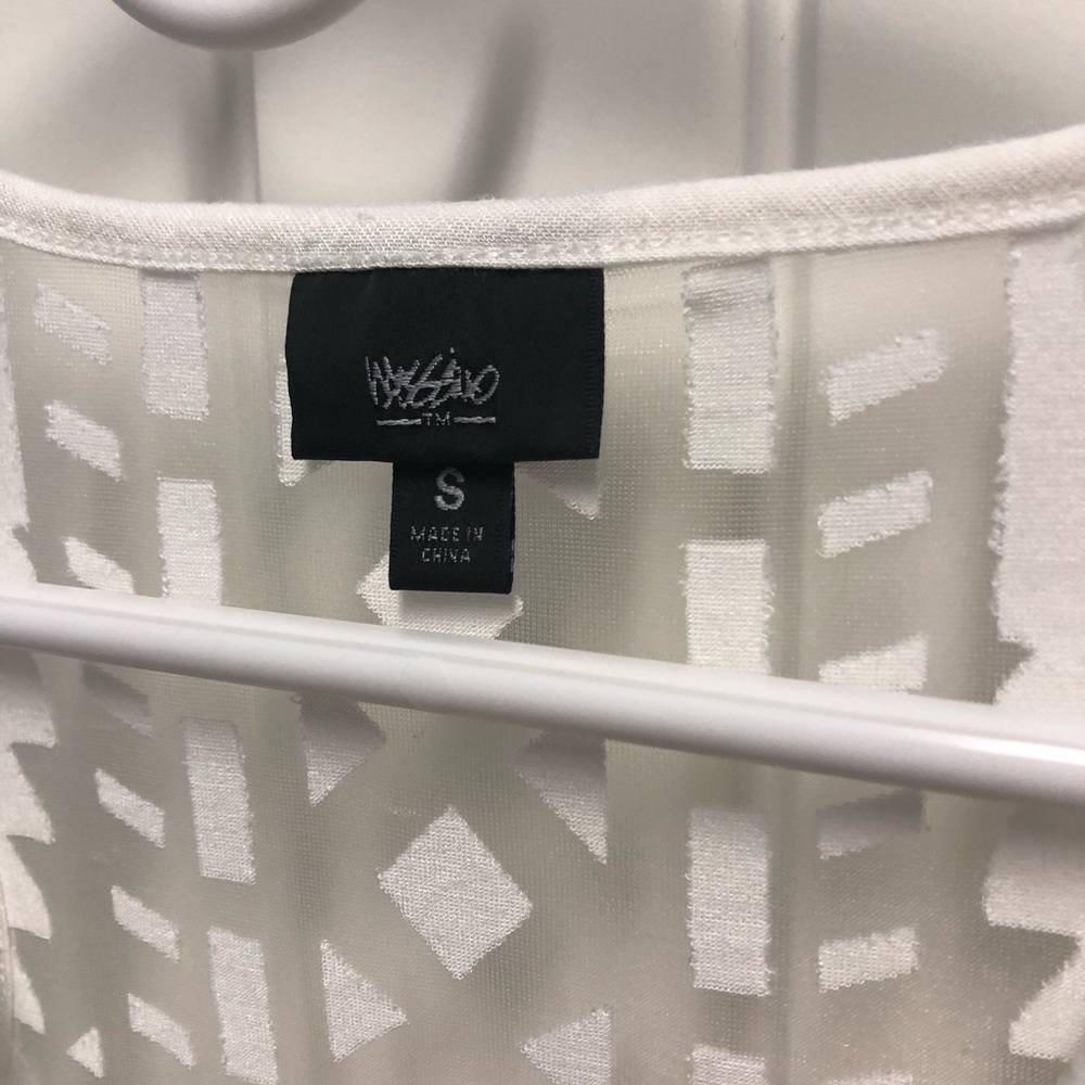 Mossimo Burnout Tank Small White E1-1187 - Picture 4 of 8